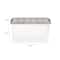 IRIS® Stack & Pull™ Clear Storage Box with Gray Lid